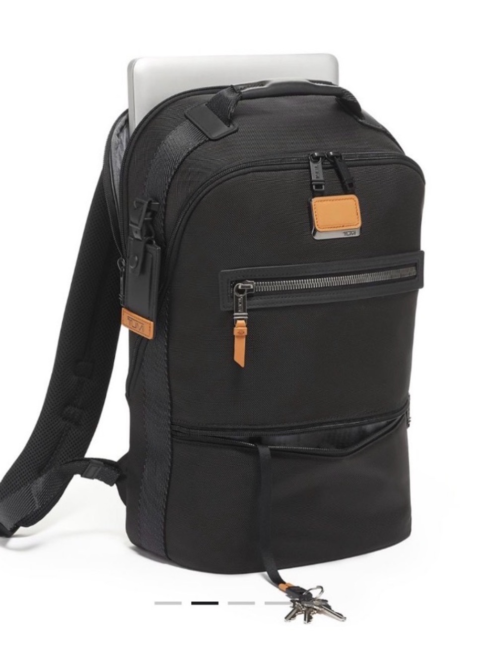 NWT TUMI Alpha Bravo Essential Backpack Black Ballistic Nylon Laptop Travel Bag
